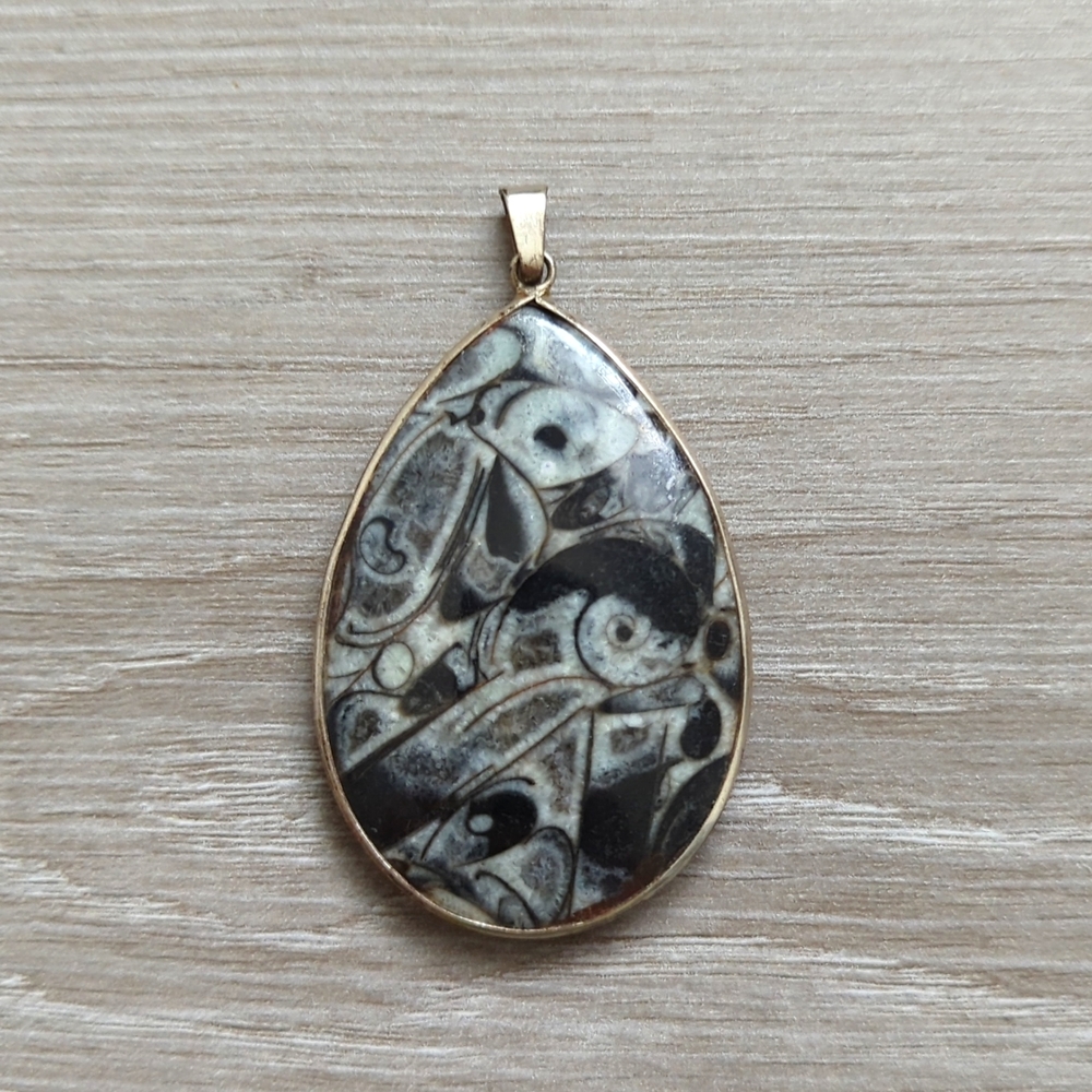 Sterling Silver Jasper Gemstone Pendant